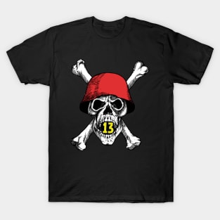 Skull | Skull # 13 | Number 13 | Motorcycling | Motorcycle club T-Shirt